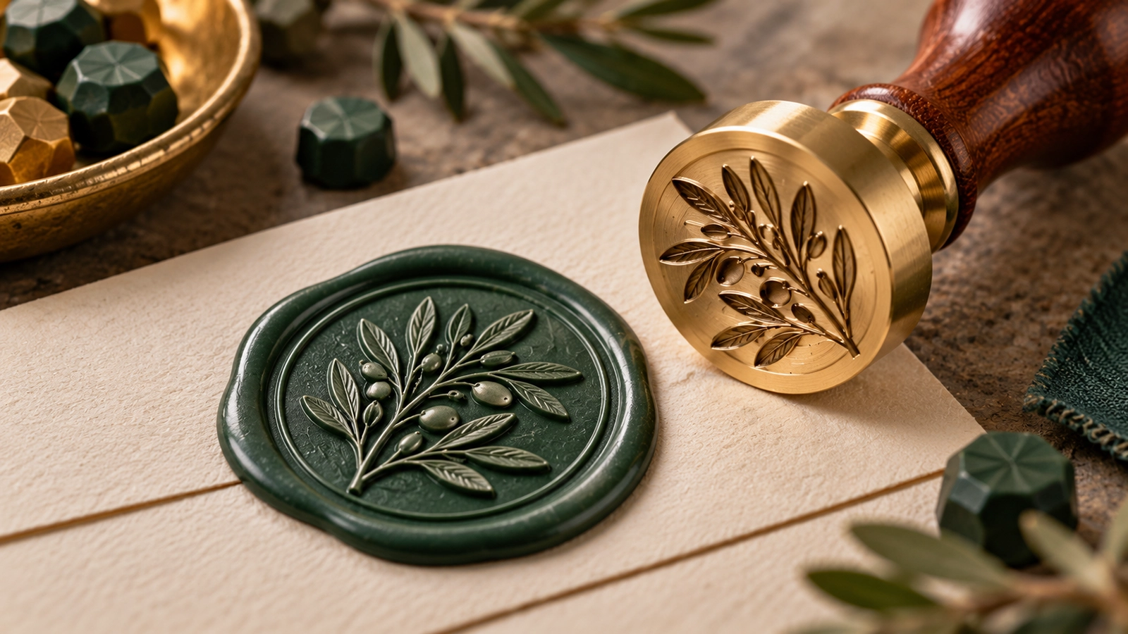 Personalised peel and stick wax seals