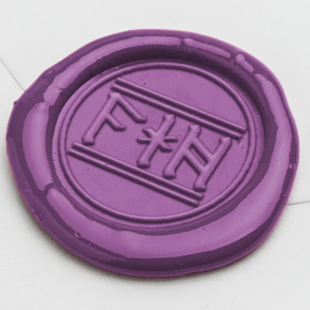 Customised Runic Initials Peel and Stick Wax Seals