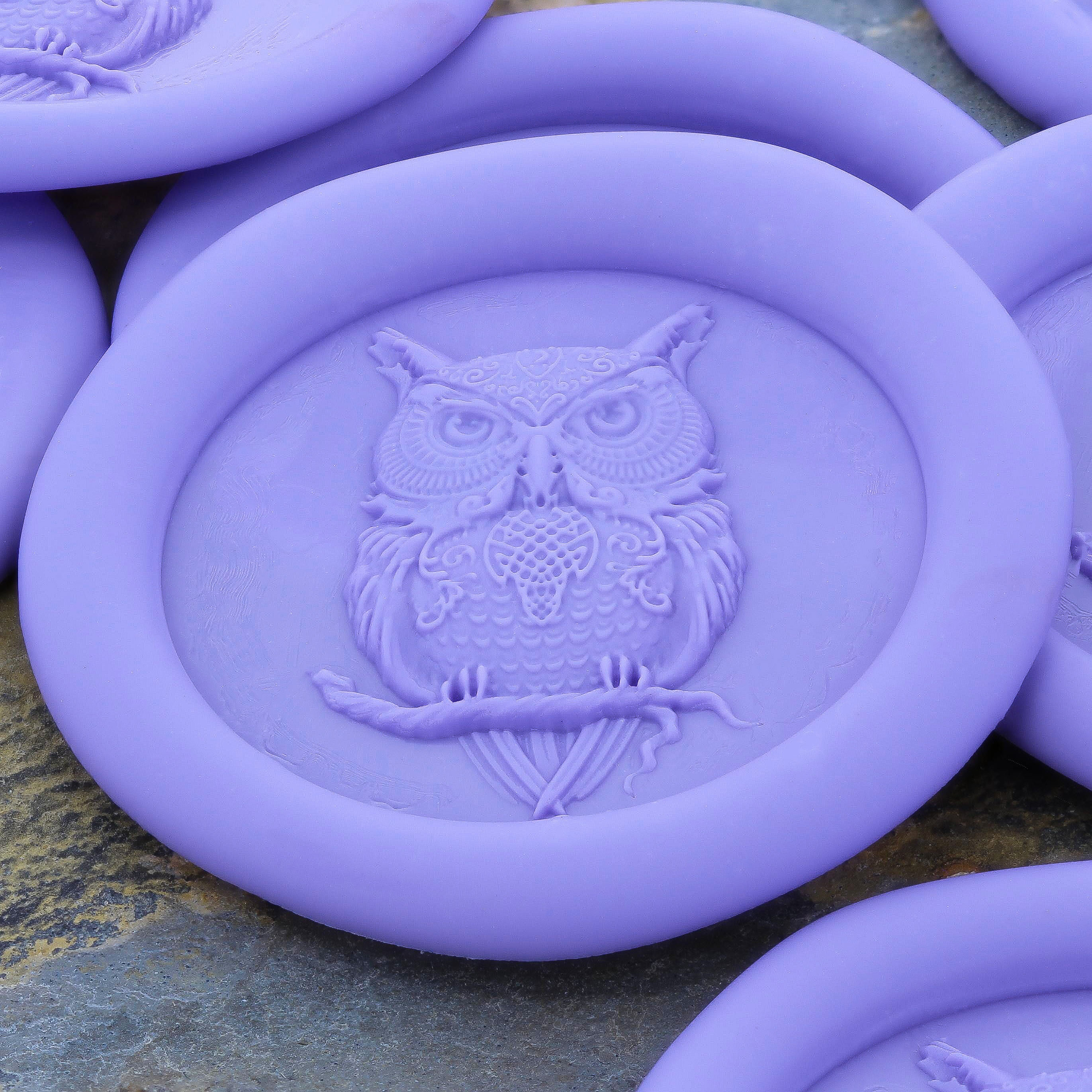 Celtic Owl 3D 'Peel and Stick' Wax Seal