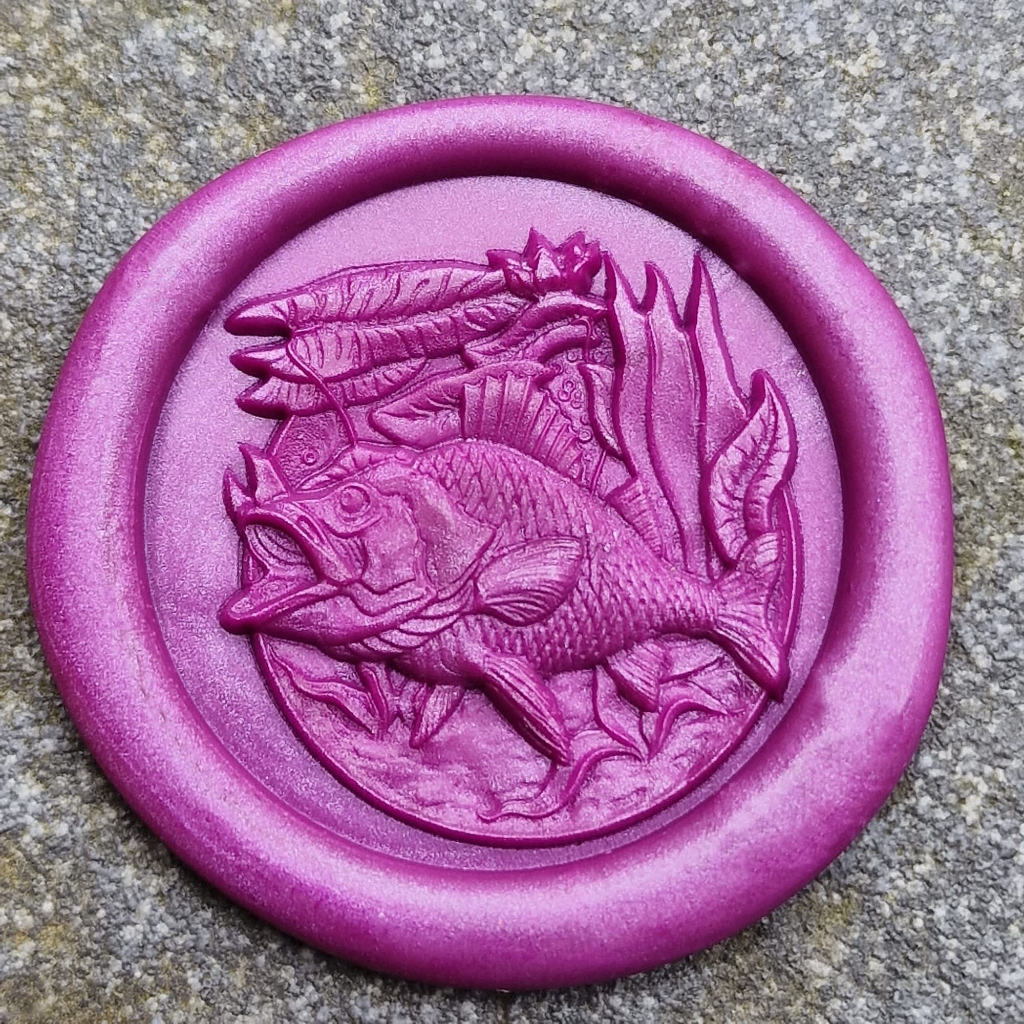 Fish 3D 'Peel and Stick' Wax Seal