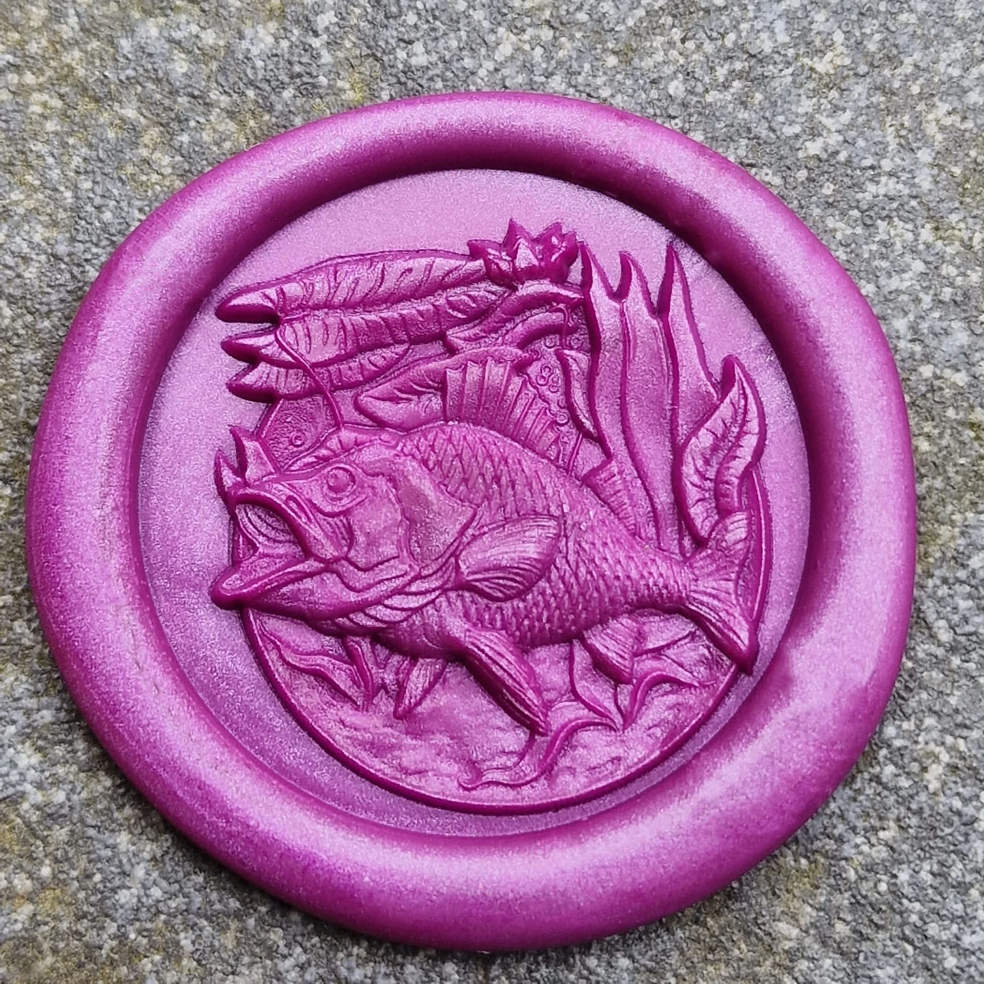 Fish 3D 'Peel and Stick' Wax Seal