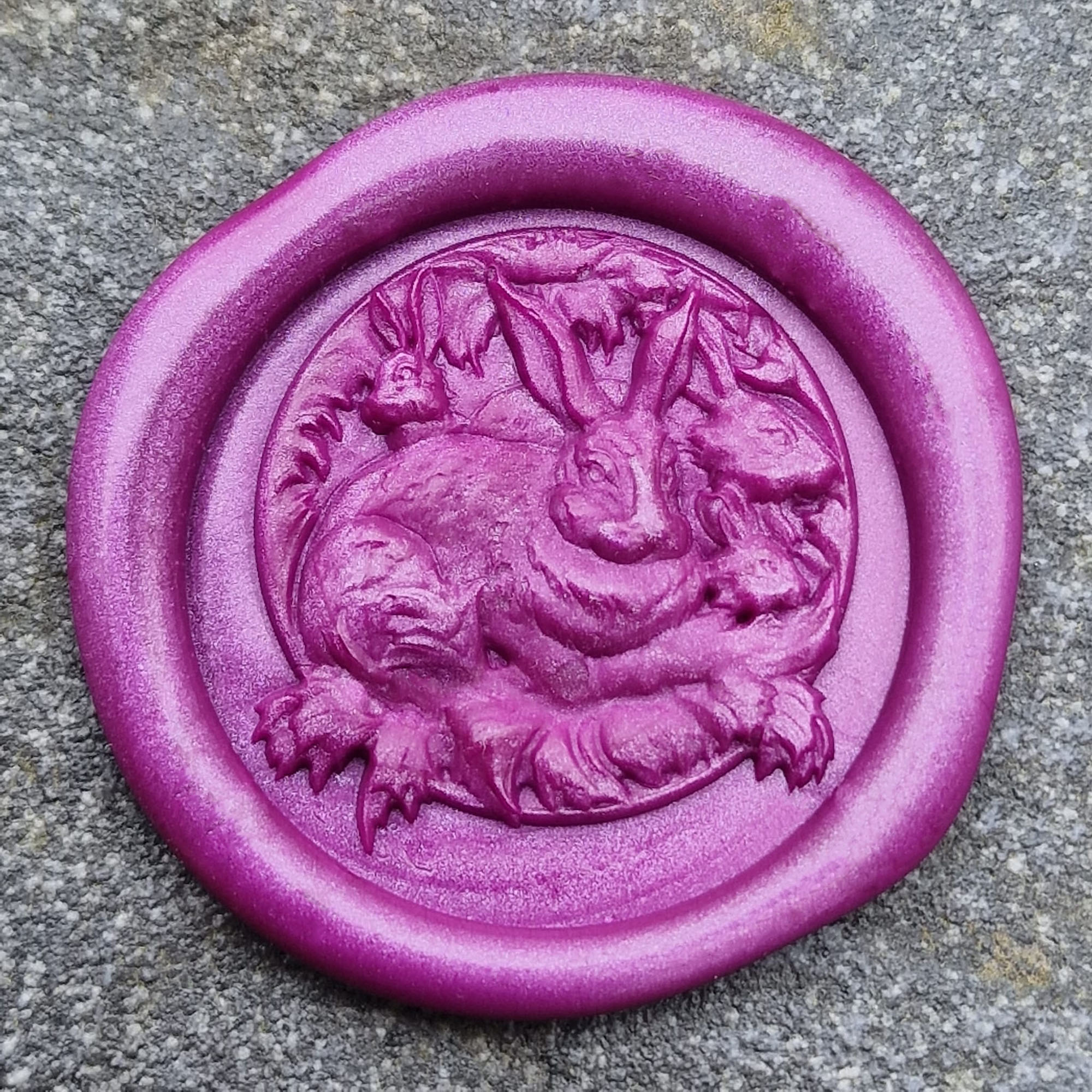 Rabbit 3D 'Peel and Stick' Wax Seal