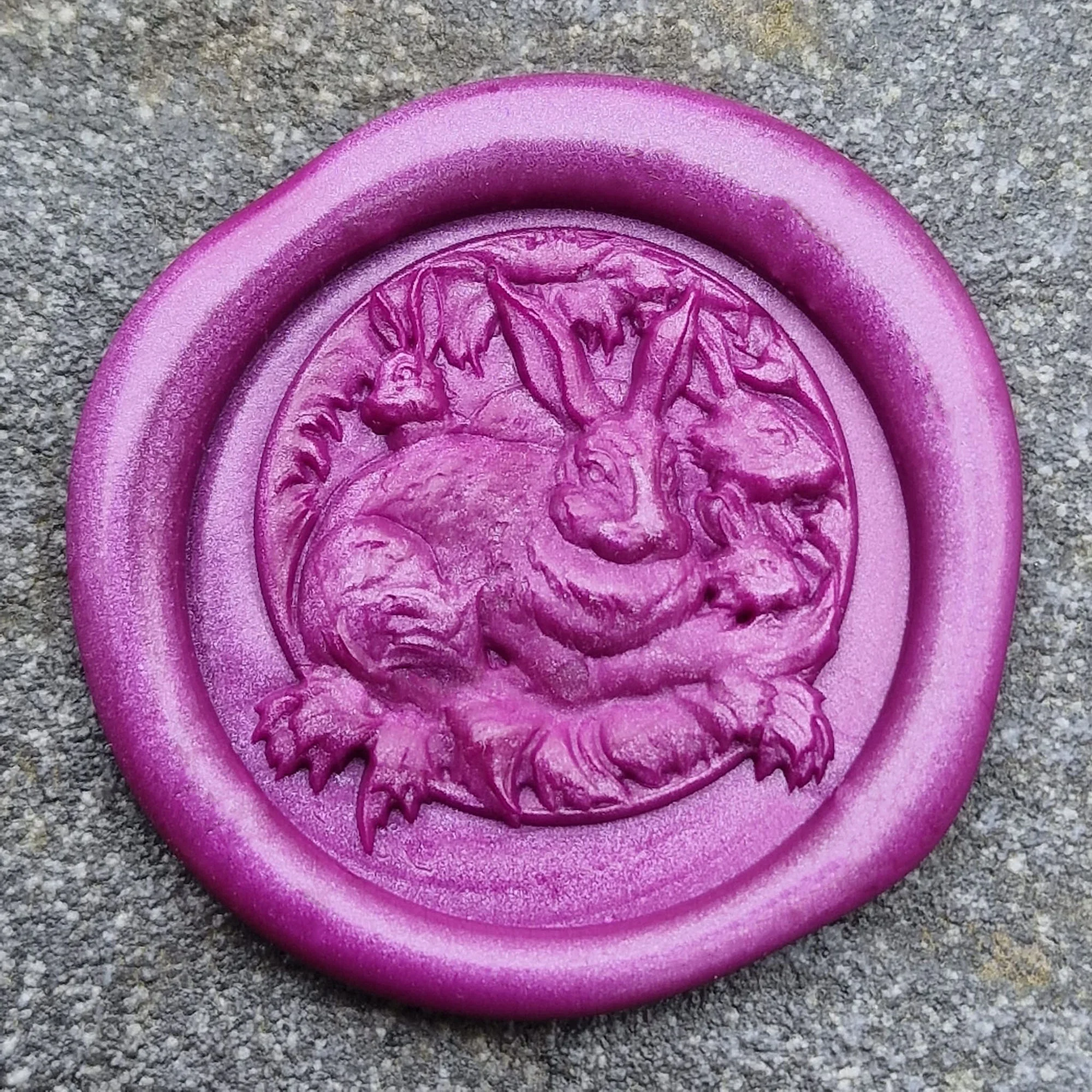 Rabbit 3D  'Peel and Stick' Wax Seal