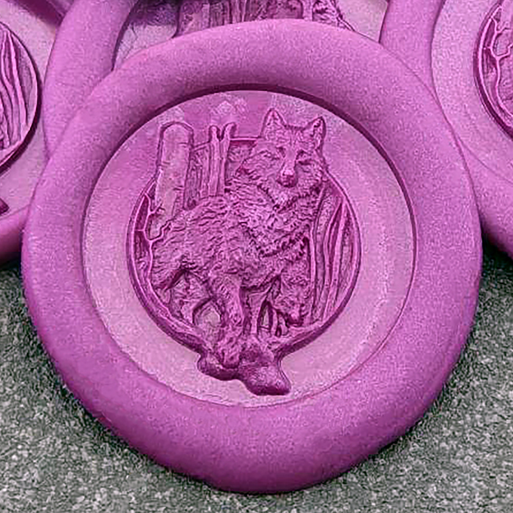 Wolf 3D 'Peel and Stick' Wax Seal
