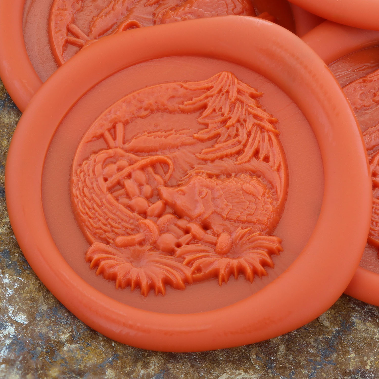 Hedgehog 3D 'Peel and Stick' Wax Seal
