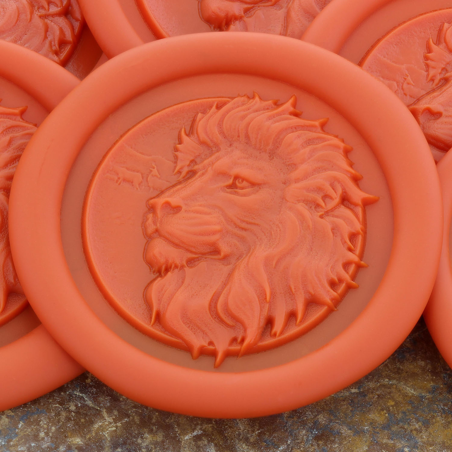 Lion Head 3D 'Peel and Stick' Wax Seal