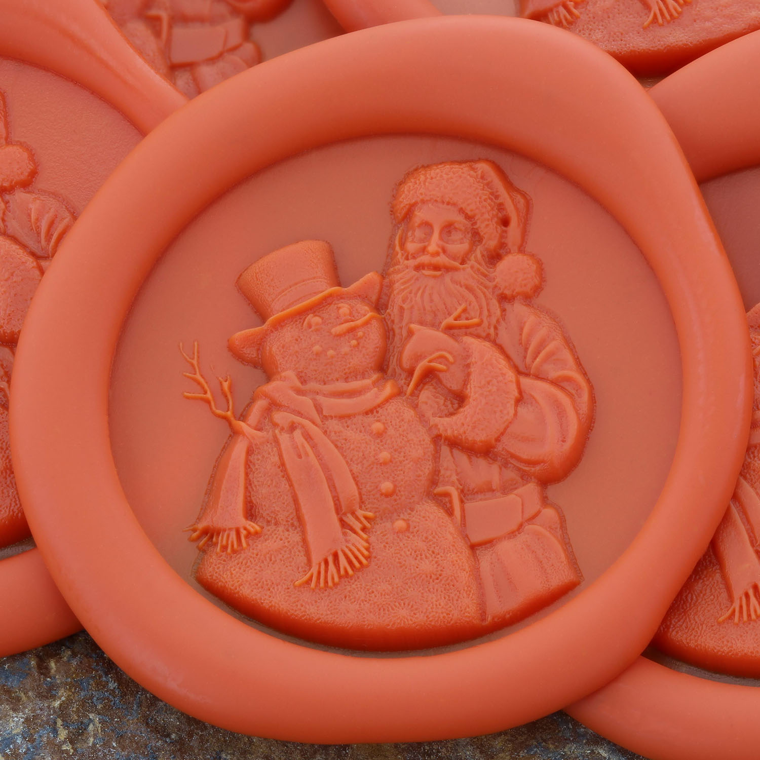 Santa With Snowman Wax Seal