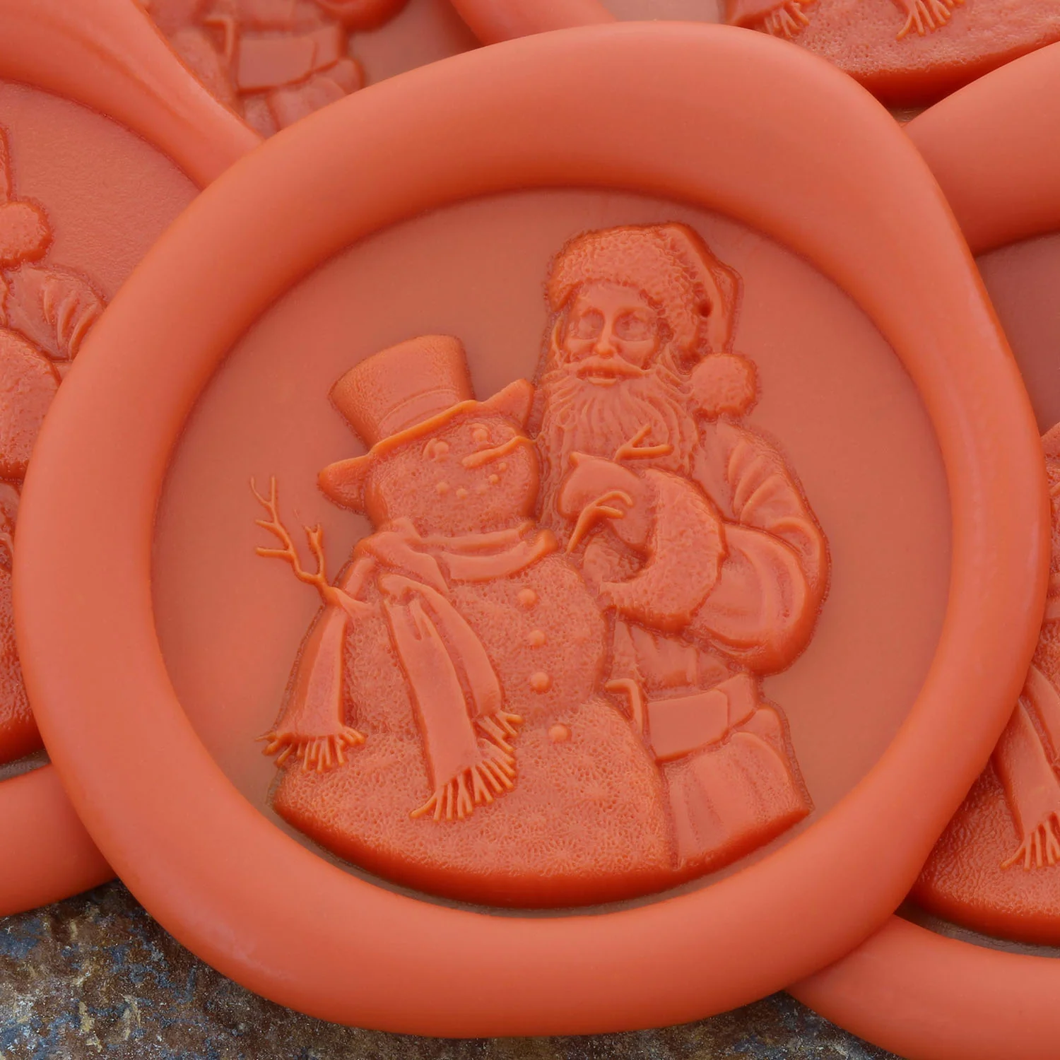 Santa With Snowman Wax Seal