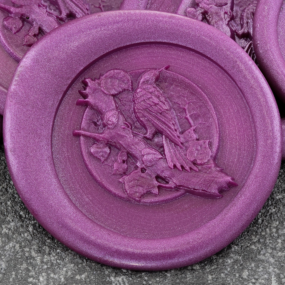 Bird on Branch 3D 'Peel and Stick' Wax Seal