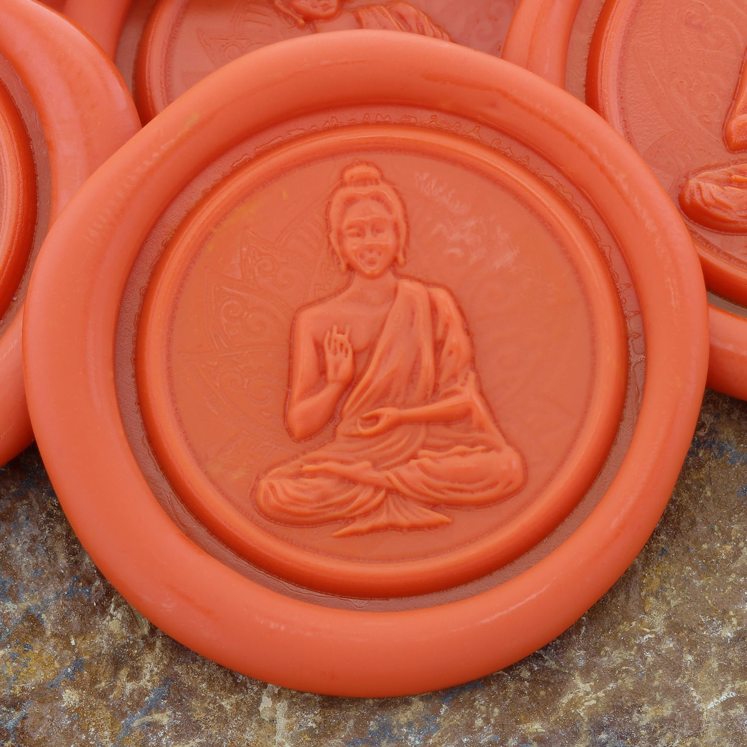 Buddha With Lotus Wax Seal