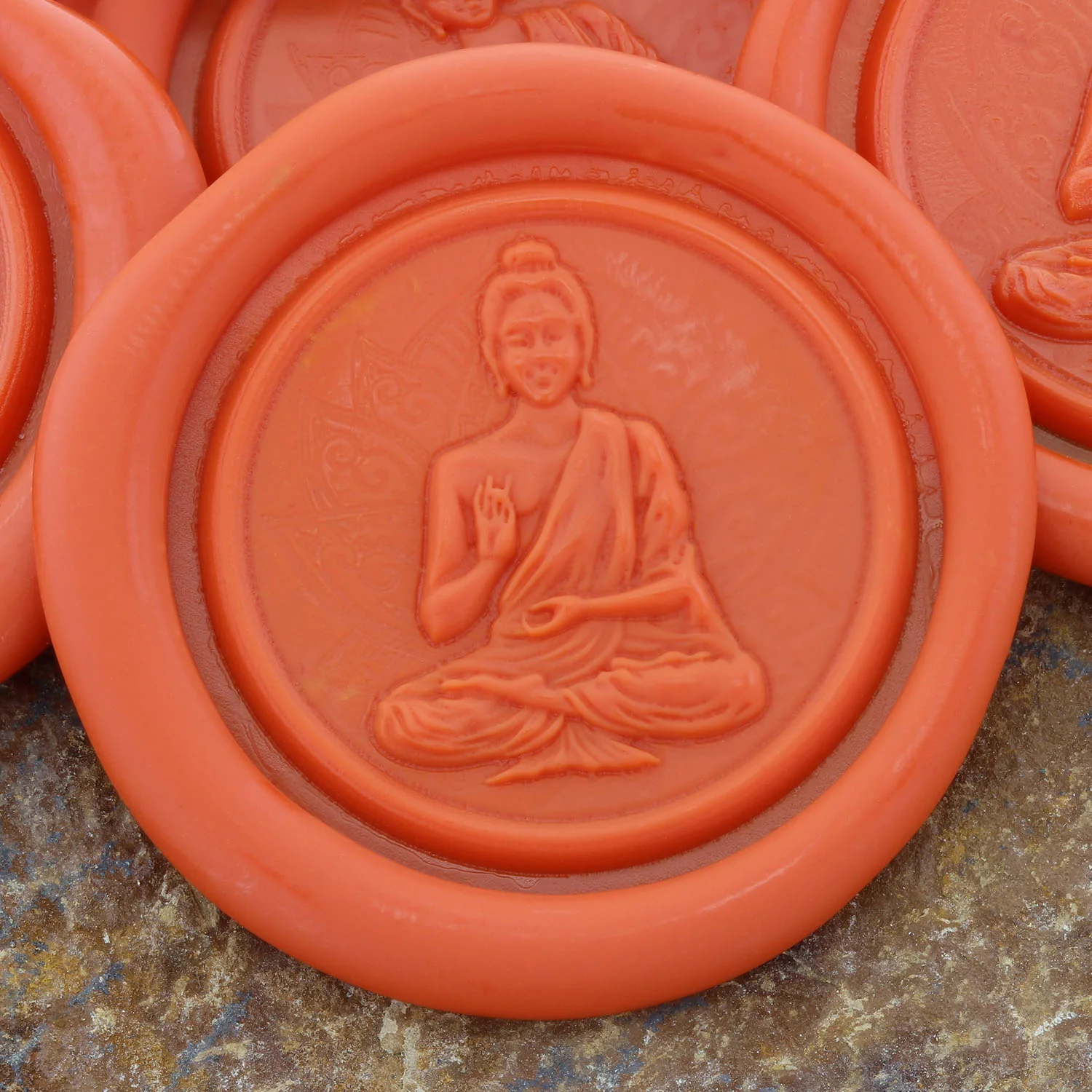 Buddha With Lotus Wax Seal